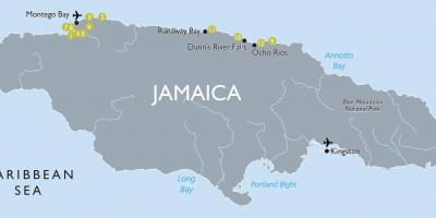 Zemljevid letališča jamajka