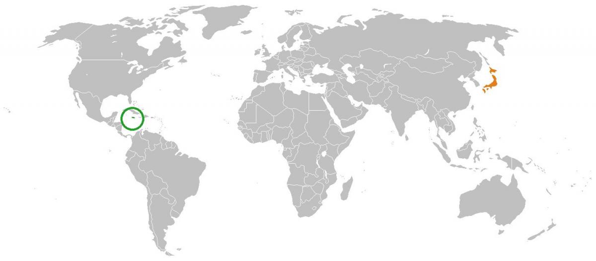 jamajka na zemljevid sveta