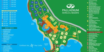 Zemljevid grand paladij jamajka resort