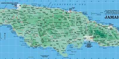 Geografski zemljevid jamajka